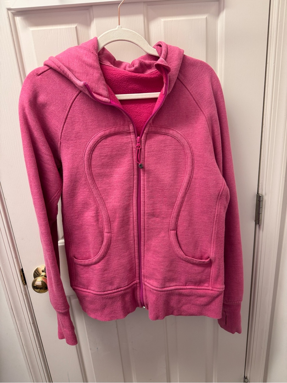 Lululemon size 10 pink sparkly scuba hoodie circa 2012
